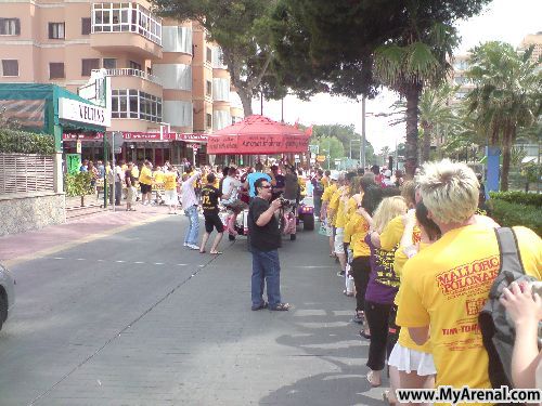 Mallorca Urlaubsbild - ab in die Schinkenstr. zum Bierkönig