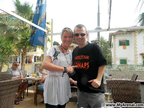 Mallorca Urlaubsbild - Deutsches Eck 28.5.2012 mit die Ines und Emmi