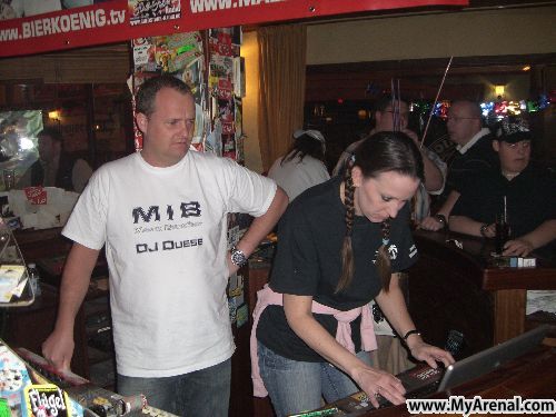 Mallorca Urlaubsbild - Palmenstrandradio live im Bierkönig- Anka und Düse