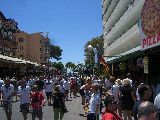 Mallorca, El Arenal - schinkenstrasse-vor-dem-deutschlandspiel