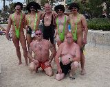 Mallorca, El Arenal - viele-\"borat`s-am-strand-(ballermann-6)